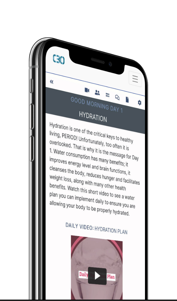 Morning text alert on a phone